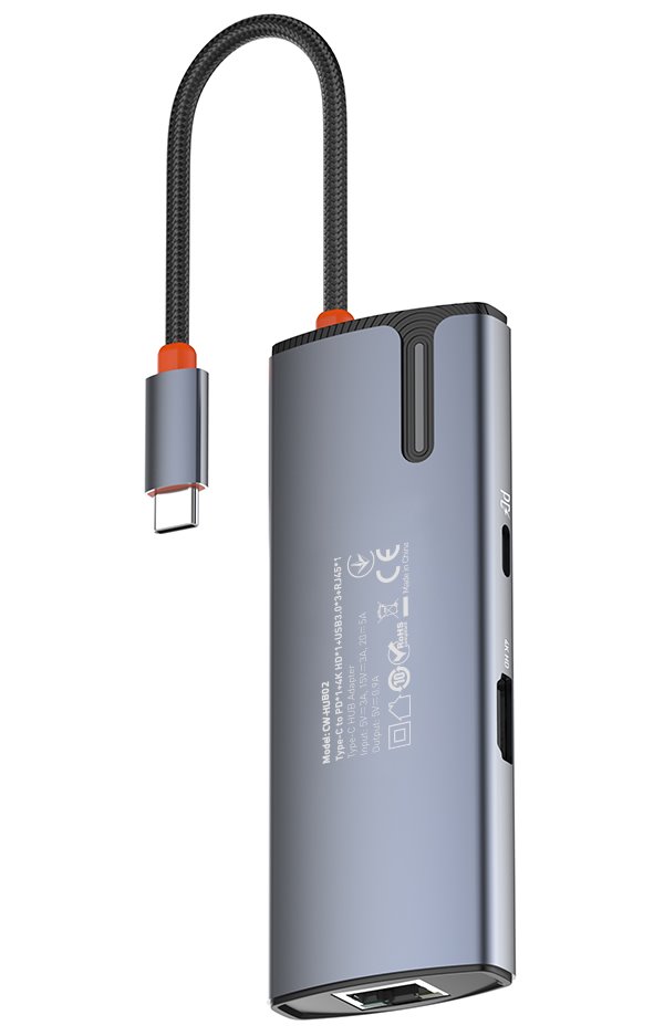 COLORWAY 6v1 USB hub/ 1x USB-C/ 1x HDMI/ 3x USB-A/ 1x RJ45