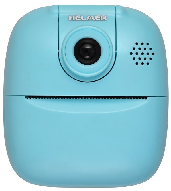 HELMER přenosná termo mini tiskárna s kamerou a fotoaparátem TP02/ 2.0" IPS/ 1200mAh/ USB-C/ Android/ iOS/ modrá