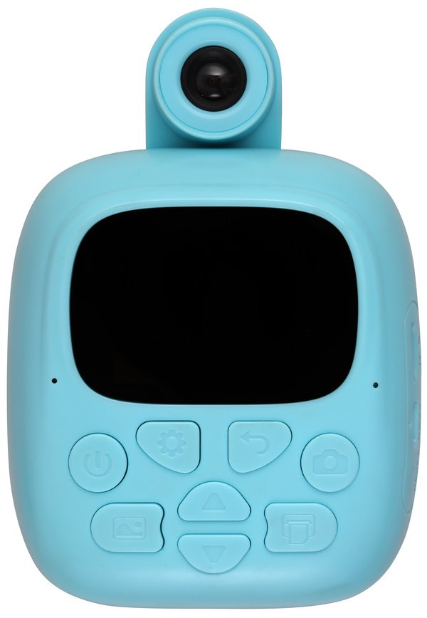 HELMER přenosná termo mini tiskárna s kamerou a fotoaparátem TP02/ 2.0" IPS/ 1200mAh/ USB-C/ Android/ iOS/ modrá