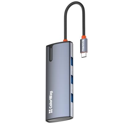 COLORWAY 5v1 USB hub/ 1x USB-C/ 1x HDMI/ 3x USB-A