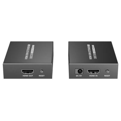 XtendLan CAT6 HDMI extender, vysílač+přijímač, 40m 4k/2k/1080p po jednom CAT6 kabelu, POC, přenos IR a USB (KVM)