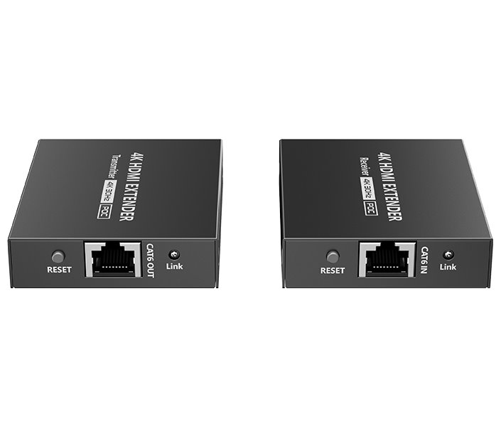 XtendLan CAT6 HDMI extender, vysílač+přijímač, 40m 4k/2k/1080p po jednom CAT6 kabelu, POC, přenos IR