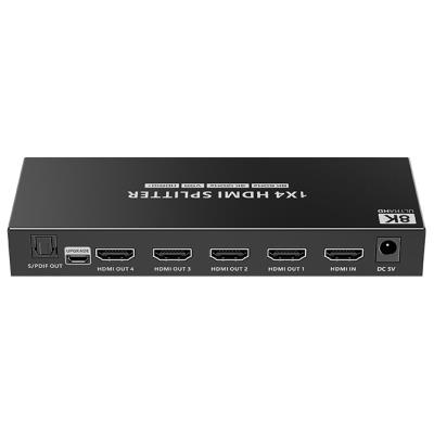 XtendLan HDMI distribucní rozbocovac, 1 vstup / 4 výstupy, 8k@60Hz