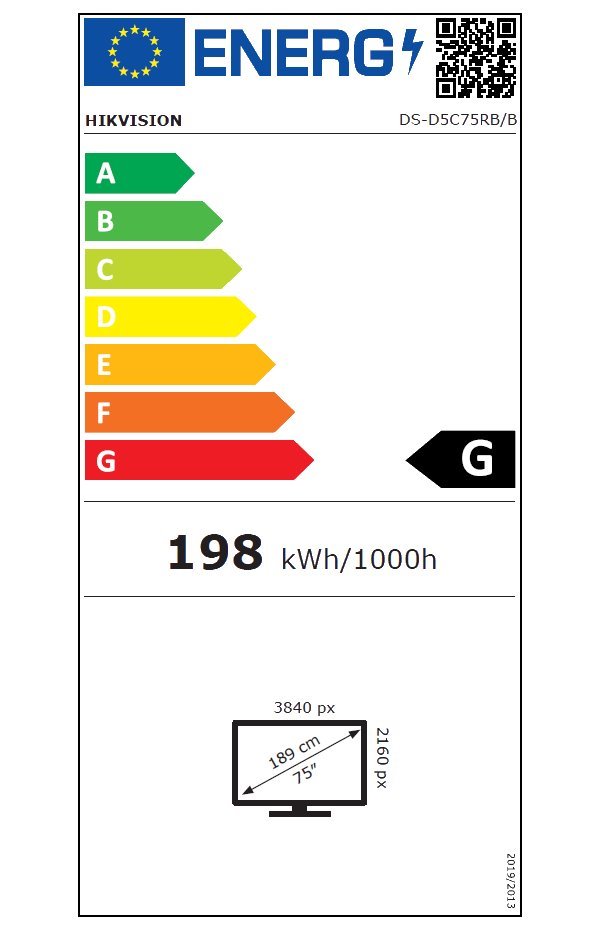 HIKVISION interaktivní dotykový panel 75",4K, 45points,,Android 12 OTA to Android 13 ,8+128GB, 8 MP camera, Google apps