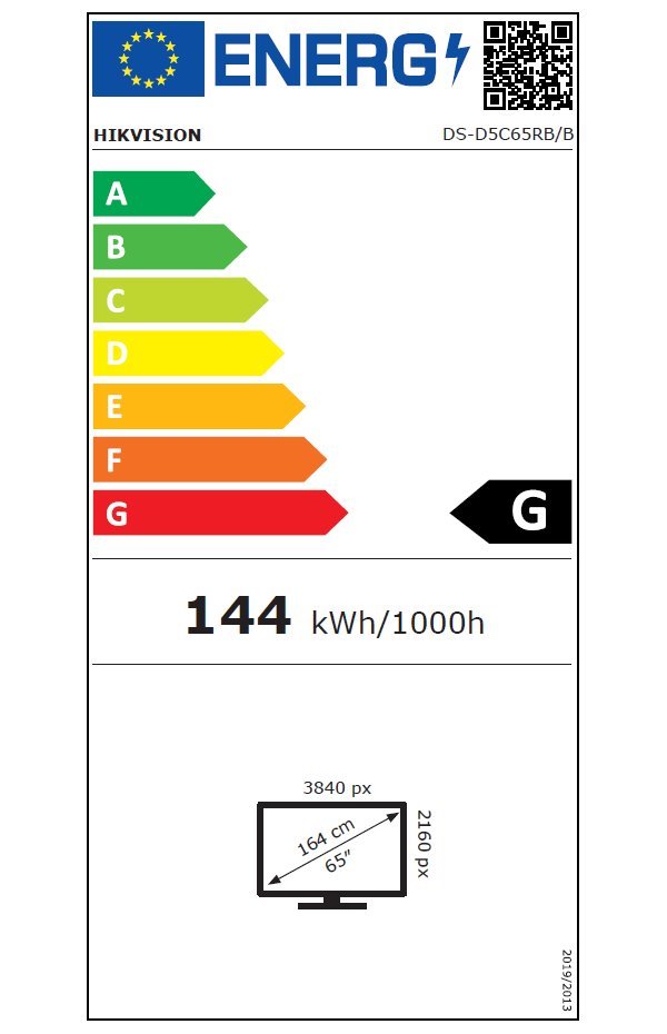 HIKVISION interaktivní dotykový panel 65", 4K,45points,Android 12 OTA to Android 13,8+128GB,8 MP camera, Google apps