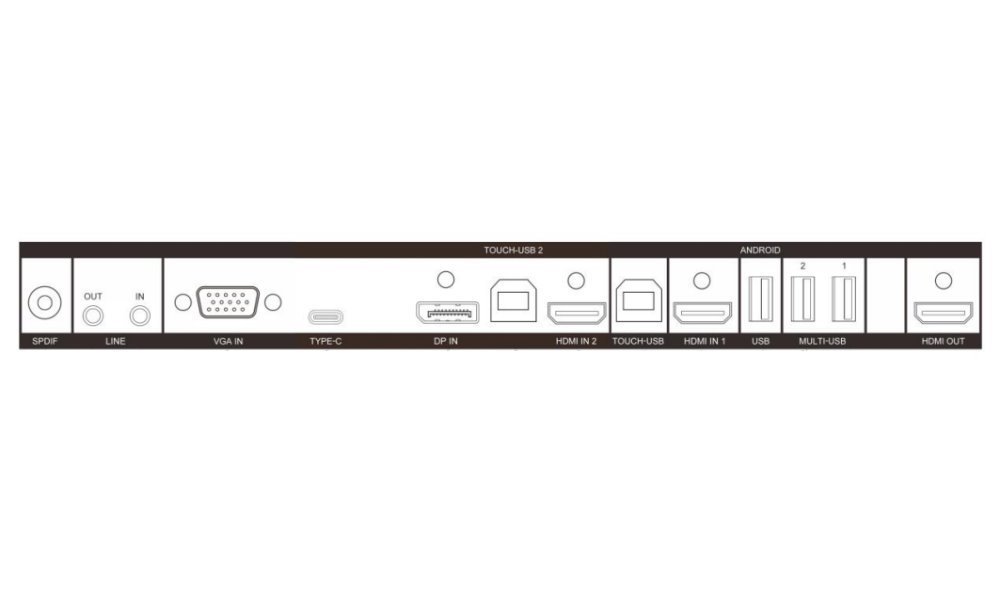 HIKVISION interaktivní dotykový panel 86", 4K, 45points ,,Android 12 OTA to Android 13 ,8+128GB,8 MP camera, Google apps