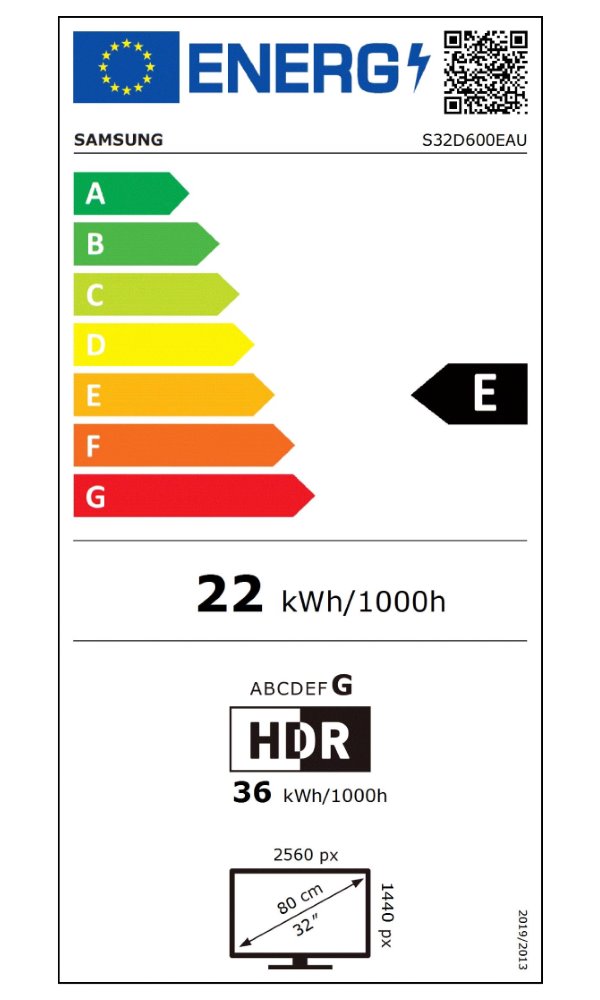 Samsung ViewFinity S6 32" / S60D / QHD 2560x1440 / 16:9 / IPS / 5ms / 100Hz / Jack/HDMI/DP/USB/PIVOT/VESA