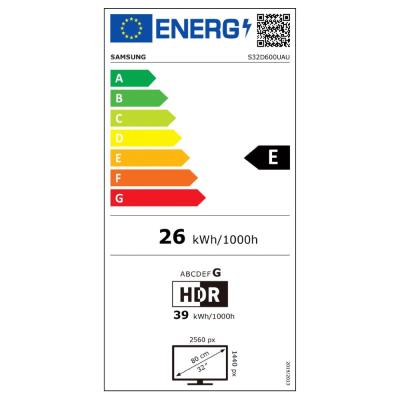 Samsung ViewFinity S6 32" / S60UD / QHD 2560x1440 / 16:9 / IPS / 5ms / 100Hz / Jack/HDMI/DP/USB/USB-C/LAN/PIVOT/VESA