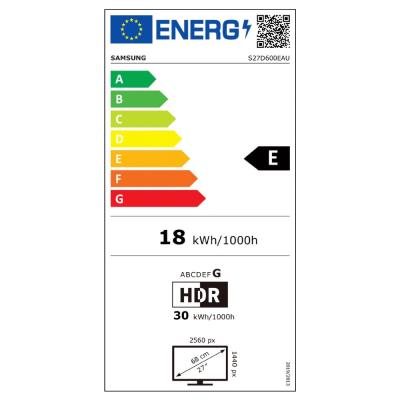 Samsung ViewFinity S6 27" / S60D / QHD 2560x1440 / 16:9 / IPS / 5ms / 100Hz / Jack/HDMI/DP/USB/PIVOT/VESA