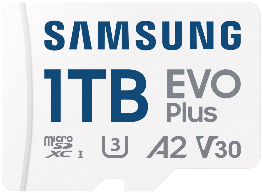 SAMSUNG EVO Plus 2024 MicroSDXC 1TB + SD Adaptér / CL10 UHS-I U3 / A2 / V30