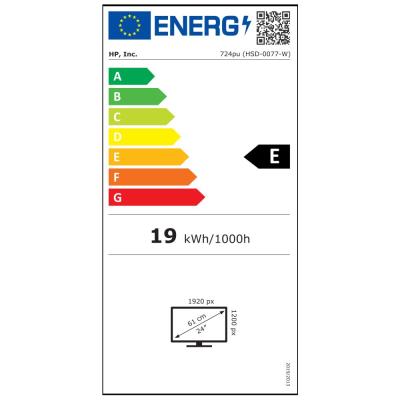 HP 724pu/ 24"/ 1920x1200/ IPS/ 5ms/ 350 cd/m2/ 1500:1/  HDMI/ USB/ DP/ LAN/ VESA/ PIVOT/ černo-stříbrný