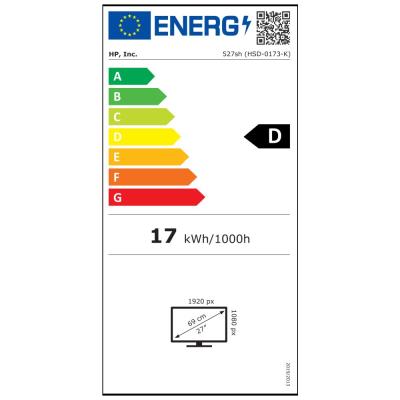 HP 527sh/ 27"/ 1920x1080/ IPS/ 5ms/ 300 cd/m2/ 1500:1/  VGA/ HDMI/ černo-stříbrný