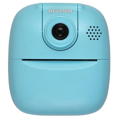 HELMER přenosná termo mini tiskárna s kamerou a fotoaparátem TP02/ 2.0" IPS/ 1200mAh/ USB-C/ Android/ iOS/ modrá