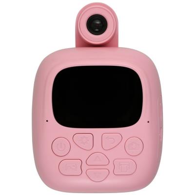 HELMER přenosná termo mini tiskárna s kamerou a fotoaparátem TP02/ 2.0" IPS/ 1200mAh/ USB-C/ Android/ iOS/ růžová