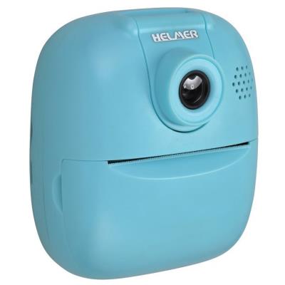 HELMER přenosná termo mini tiskárna s kamerou a fotoaparátem TP02/ 2.0" IPS/ 1200mAh/ USB-C/ Android/ iOS/ modrá