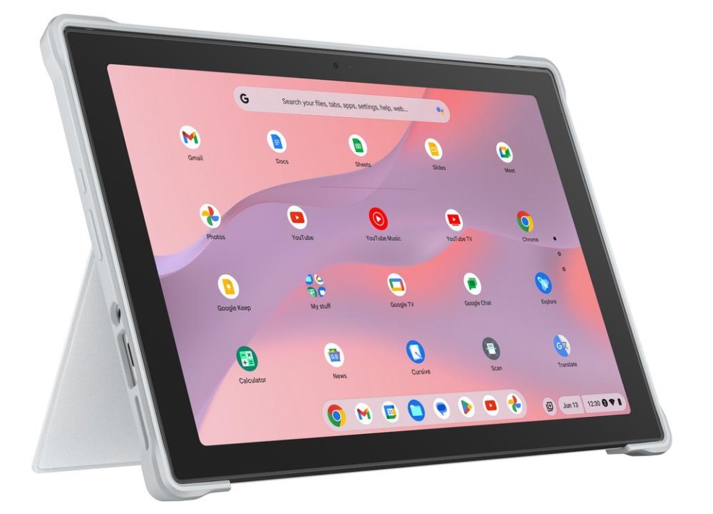 ASUS ChromeBook CM3/ MediaTek 520/ 8GB/ 128GB/ ARM Mali-G52 MC2/ 10,5"WUXGA,lesklý,touch/ Chrome OS EDU/ stříbrný