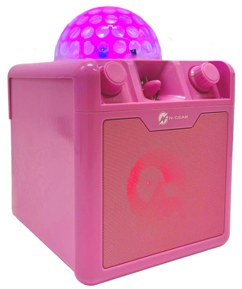 N-GEAR Block Disco Block 410/ 50W/ BT/ Disco LED/ 1x MIC/ Růžová