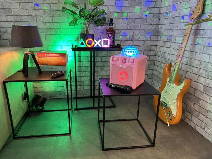 N-GEAR Block Disco Block 410/ 50W/ BT/ Disco LED/ 1x MIC/ Růžová