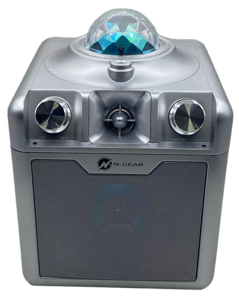 N-GEAR DISCO STAR 710S/ BT/ 50W/ USB/ MICRO SD/ DO/Disco LED/ 2x MIC / stříbrný