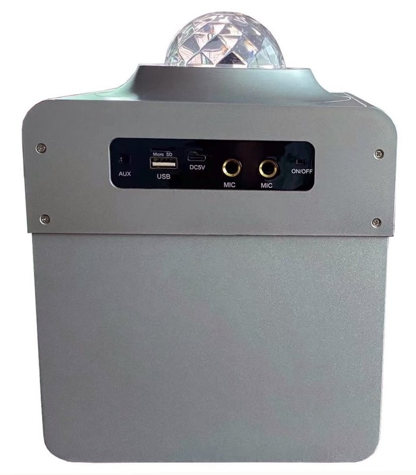 N-GEAR DISCO STAR 710S/ BT/ 50W/ USB/ MICRO SD/ DO/Disco LED/ 2x MIC / stříbrný