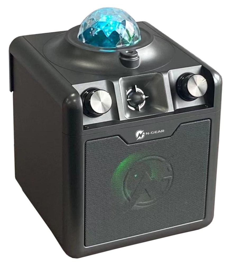 N-GEAR DISCO STAR 710SG/ BT/ 50W/ USB/ MICRO SD/ DO/Disco LED/ 2x MIC / Šedá