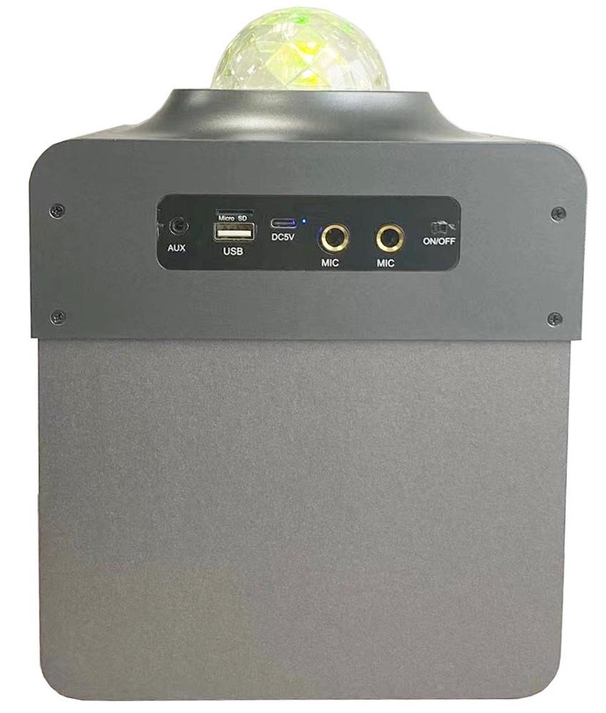 N-GEAR DISCO STAR 710SG/ BT/ 50W/ USB/ MICRO SD/ DO/Disco LED/ 2x MIC / Šedá