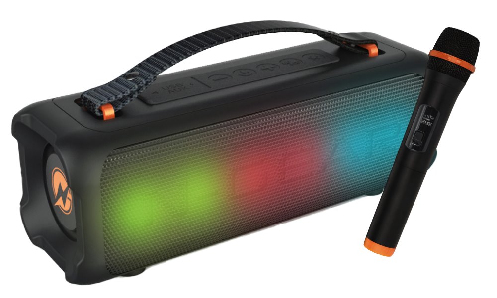 N-GEAR PARTY LET'S GO PARTY SPEAKER BLAZOOKA 703 / BT/ 100W/ USB/Disco LED/ MIC / černý