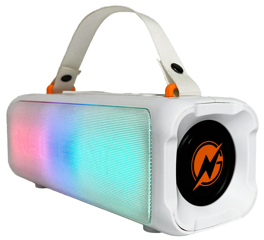 N-GEAR PARTY LET'S GO PARTY SPEAKER BLAZOOKA 703 / BT/ 100W/ USB/Disco LED/ MIC / bílý