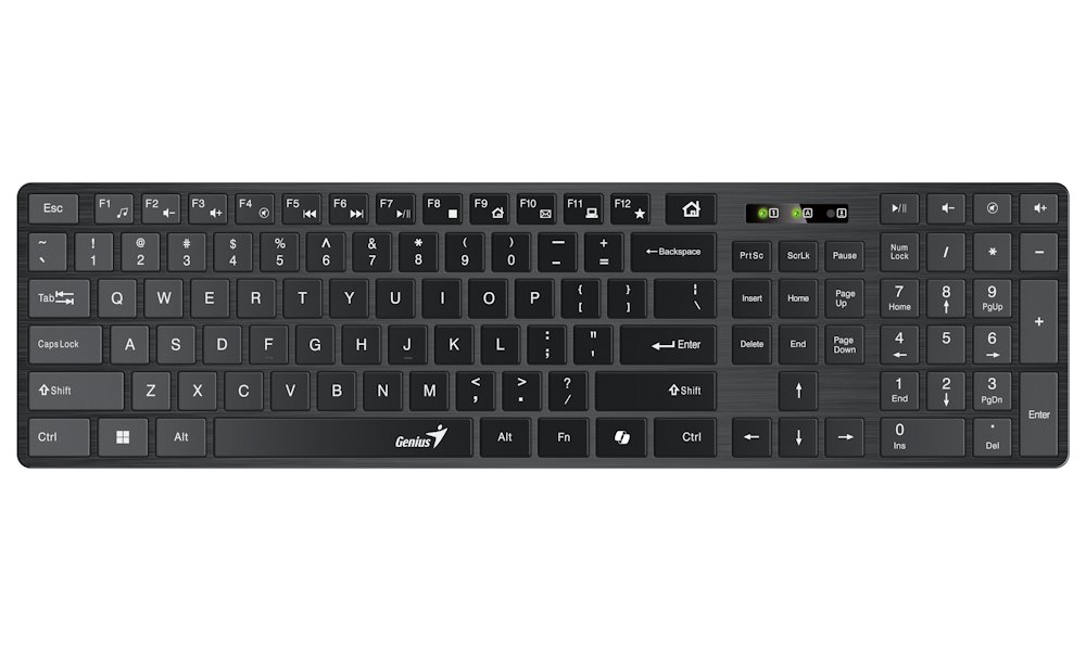 GENIUS Slimstar 126/ Drátová/ Copilot/ USB/ černá/ CZ+SK layout