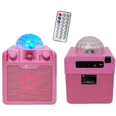 N-GEAR Block Disco Block 410/ 50W/ BT/ Disco LED/ 1x MIC/ Růžová