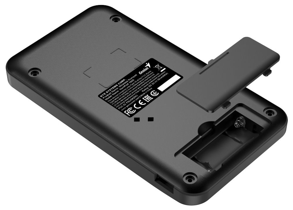GENIUS NumPad 1000/ numerická/ bezdrátová 2,4GHz/ Copilot/ mini receiver/ USB/ černá