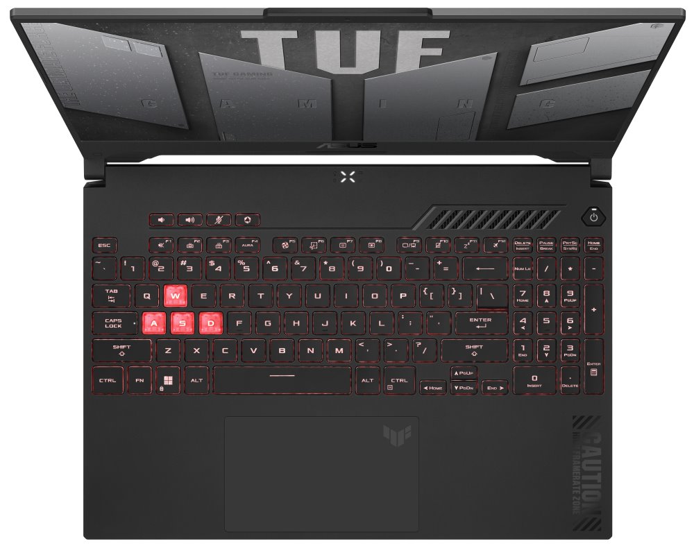 ASUS TUF Gaming A15/ Ryzen 7 7435HS/ 16GB/ 512GB/ RTX 4060 8GB/ 15,6"FHD,matný,144Hz/ W11H/ šedý