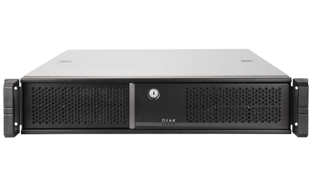 CHIEFTEC rack 19" 2U UNC-209SR-B 400W, USB 3.0, černý, s lyžinami
