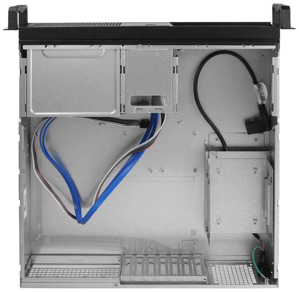 CHIEFTEC rack 19" 2U UNC-209SR-B 400W, USB 3.0, černý, s lyžinami