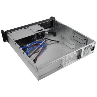 CHIEFTEC rack 19" 2U UNC-209SR-B 400W, USB 3.0, černý, s lyžinami