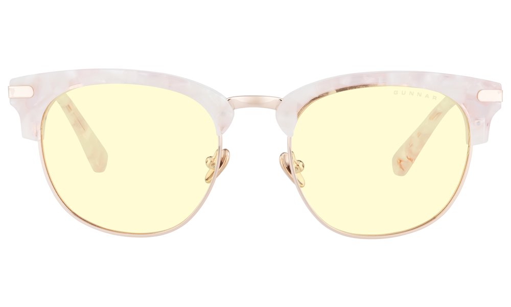 GUNNAR kancelářske/herní brýle DONUTELLA PINK SPRINKLES * jantárová skla * BLF 65 * GUNNAR focus