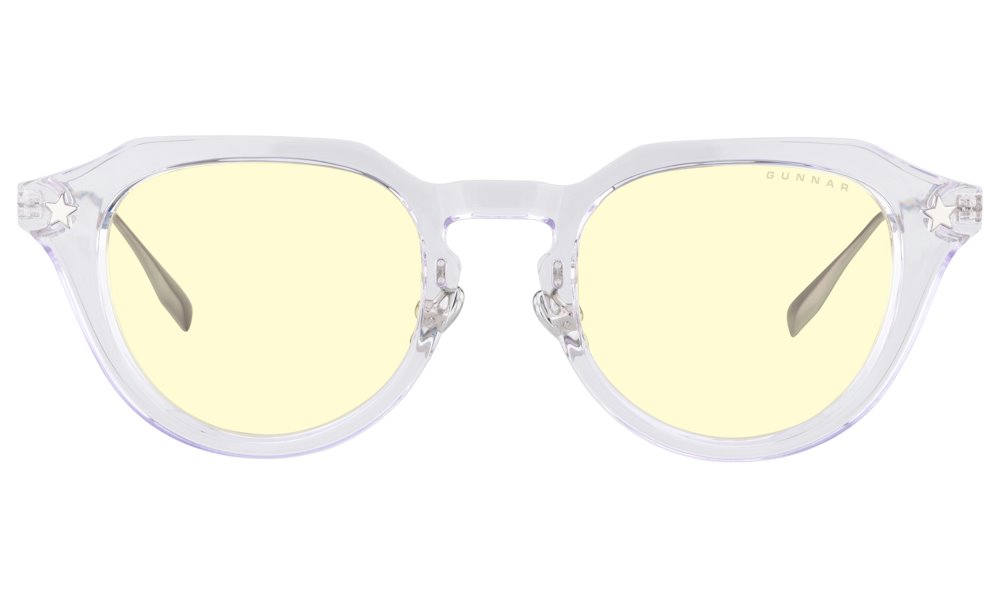 GUNNAR kancelářske/herní brýle COTTON CANDY CARNIVAL LILAC SKIES * jantárová skla * BLF 65 * GUNNAR focus