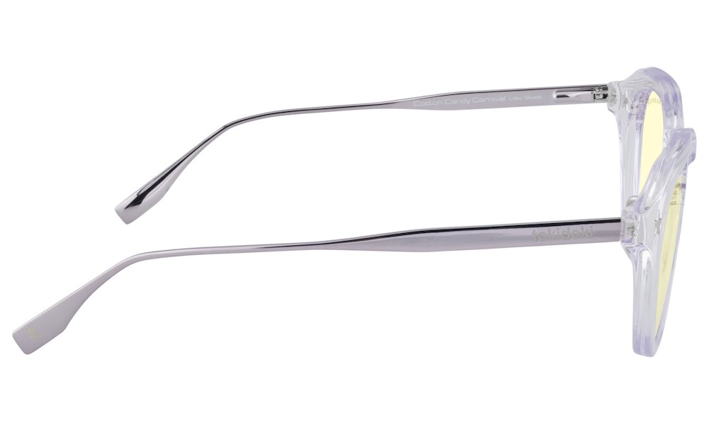 GUNNAR kancelářske/herní brýle COTTON CANDY CARNIVAL LILAC SKIES * jantárová skla * BLF 65 * GUNNAR focus