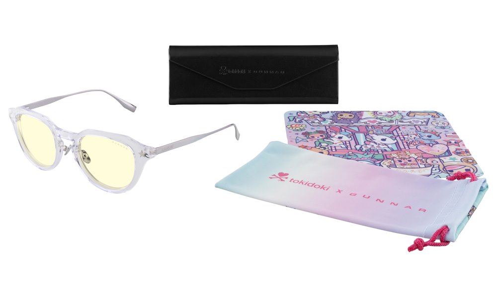 GUNNAR kancelářske/herní brýle COTTON CANDY CARNIVAL LILAC SKIES * jantárová skla * BLF 65 * GUNNAR focus