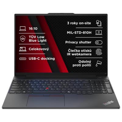 Lenovo E16 AMD G2/ Ryzen 7 7735HS/ 16GB DDR5/ 512GB SSD/ Radeon™ Graphics/ 16"WUXGA,matný/ W11P/ černý