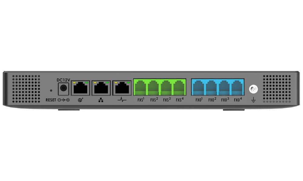 Grandstream UCM6304A Audio VoIP pobočková ústředna, 4x FXS, 4x FXO, 2x USB, 3x Gbps RJ45 PoE+