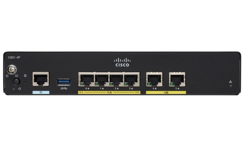 Cisco C921-4P Router Gigabit Ethernet security router with internal power supply