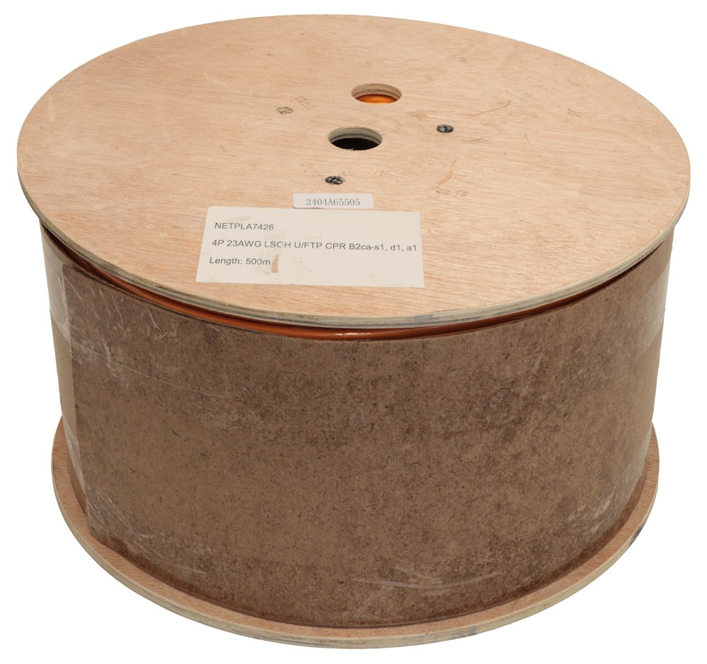 PLANET Elite kabel FTP, drát, Cat 6A, 4p, 500MHz, LS0H, stíněný každý pár, oranžový, balení 500m, B2ca-s1a,d1,a1