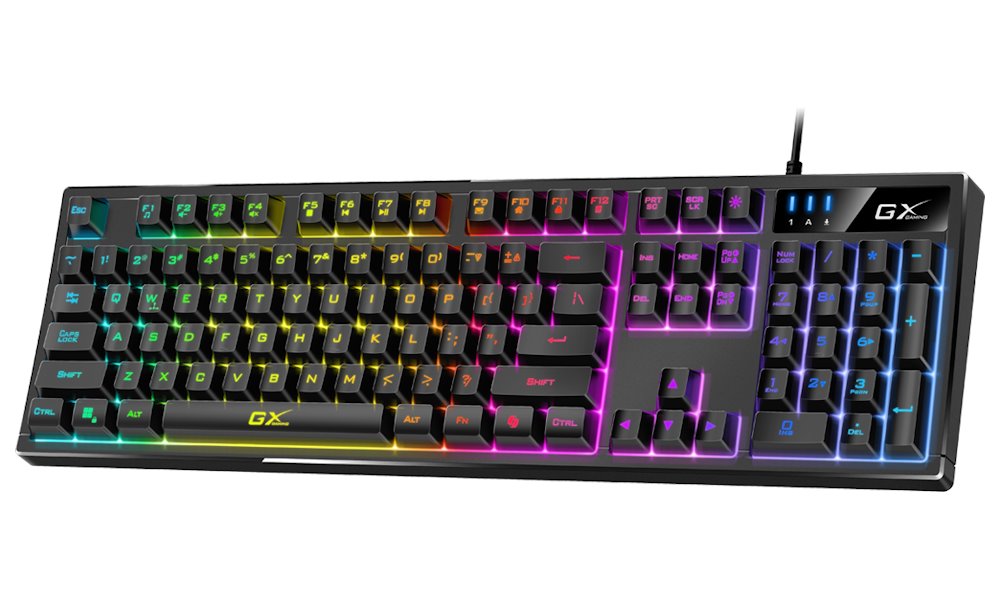 GENIUS GX GAMING Scorpion K7/ drátová/ Copilot/ RGB podsvícení/ USB/ černá/ CZ+SK layout