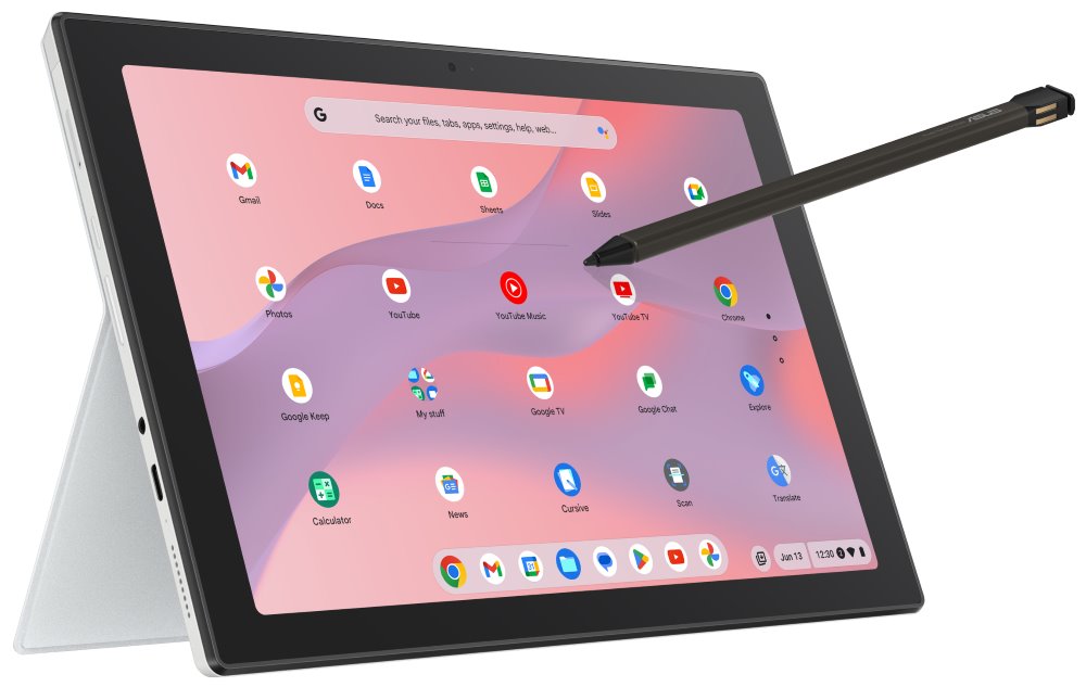 ASUS ChromeBook CL3/ MediaTek 520/ 8GB/ 128GB/ ARM Mali-G52 MC2/ 10,5"WUXGA,lesklý,touch/ Chrome OS/ stříbrný