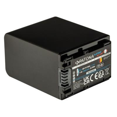 PATONA baterie pro foto Sony NP-FV100 3090mAh Li-Ion Platinum USB-C nabíjení