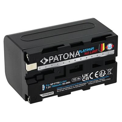 PATONA baterie pro digitální kameru Sony NP-F550/F750/F950 7000mAh Li-Ion Platinum USB-C nabíjení