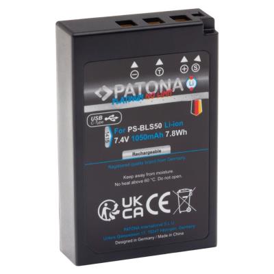 PATONA baterie pro foto Olympus BLS-5/BLS5 1050mAh Li-Ion Platinum USB-C nabíjení
