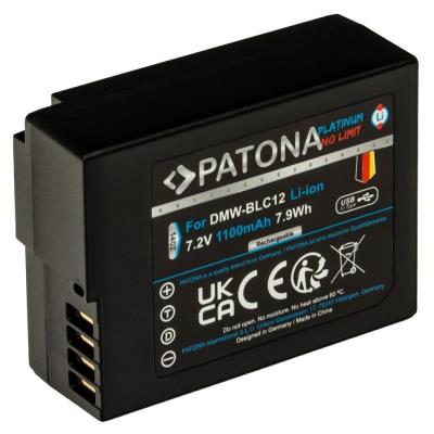 PATONA baterie pro foto Panasonic DMW-BLC12 1100mAh Li-Ion Platinum USB-C nabíjení