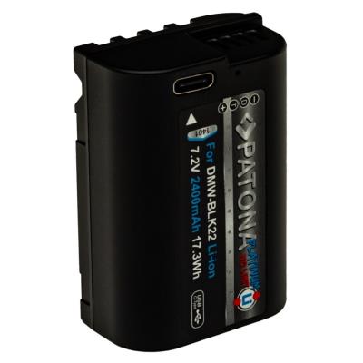 PATONA baterie pro digitální kameru Panasonic DMW-BLK22 2400mAh Li-Ion Platinum USB-C nabíjení